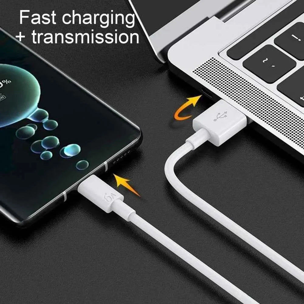 6A Fast Charging Cable for Xiaomi USB Type C ultra USB Phone Charger Cord for Xiaomi Mi13 12 Pro Realme POCO Turbo fast charging