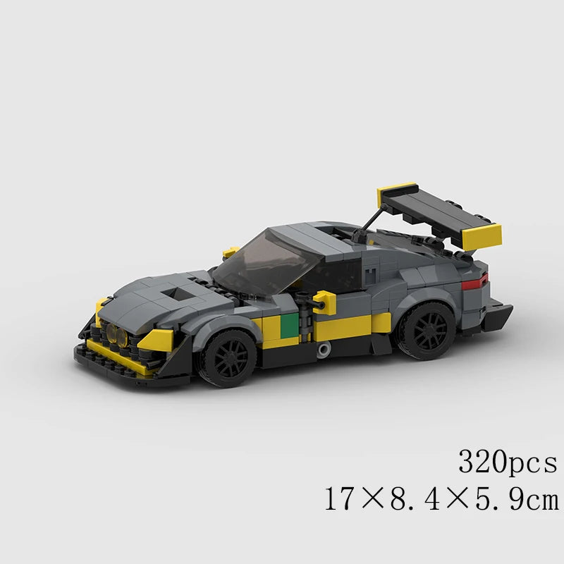 MOC Car Speed RX7 AE86 Chiron R8 Creative Racing Vehicle Model Building Block Super Race brick City Rally Sport Toy Technical