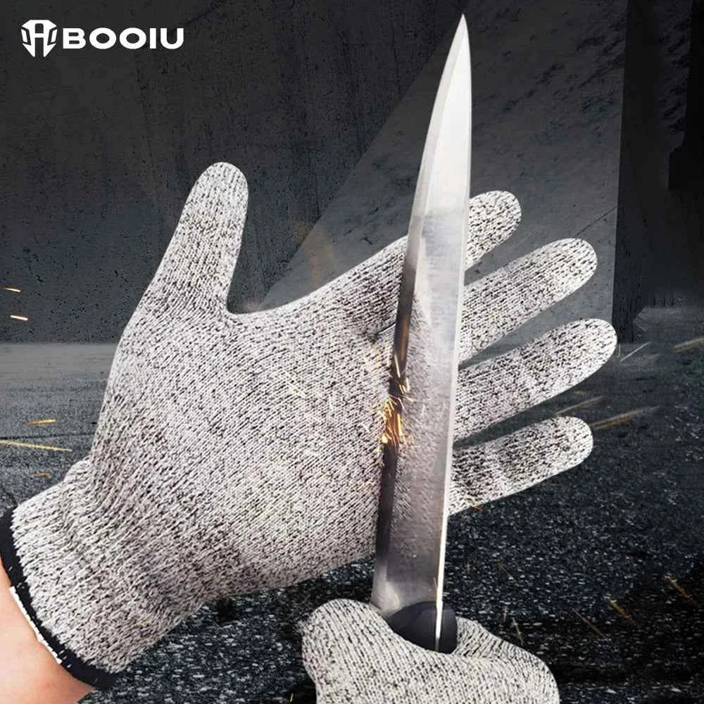 BOOIU Anti-cut Gloves Work Protection Gloves Kitchen Construction Glass Anti-cut Injury Resistant Self Defense Tactical Glove