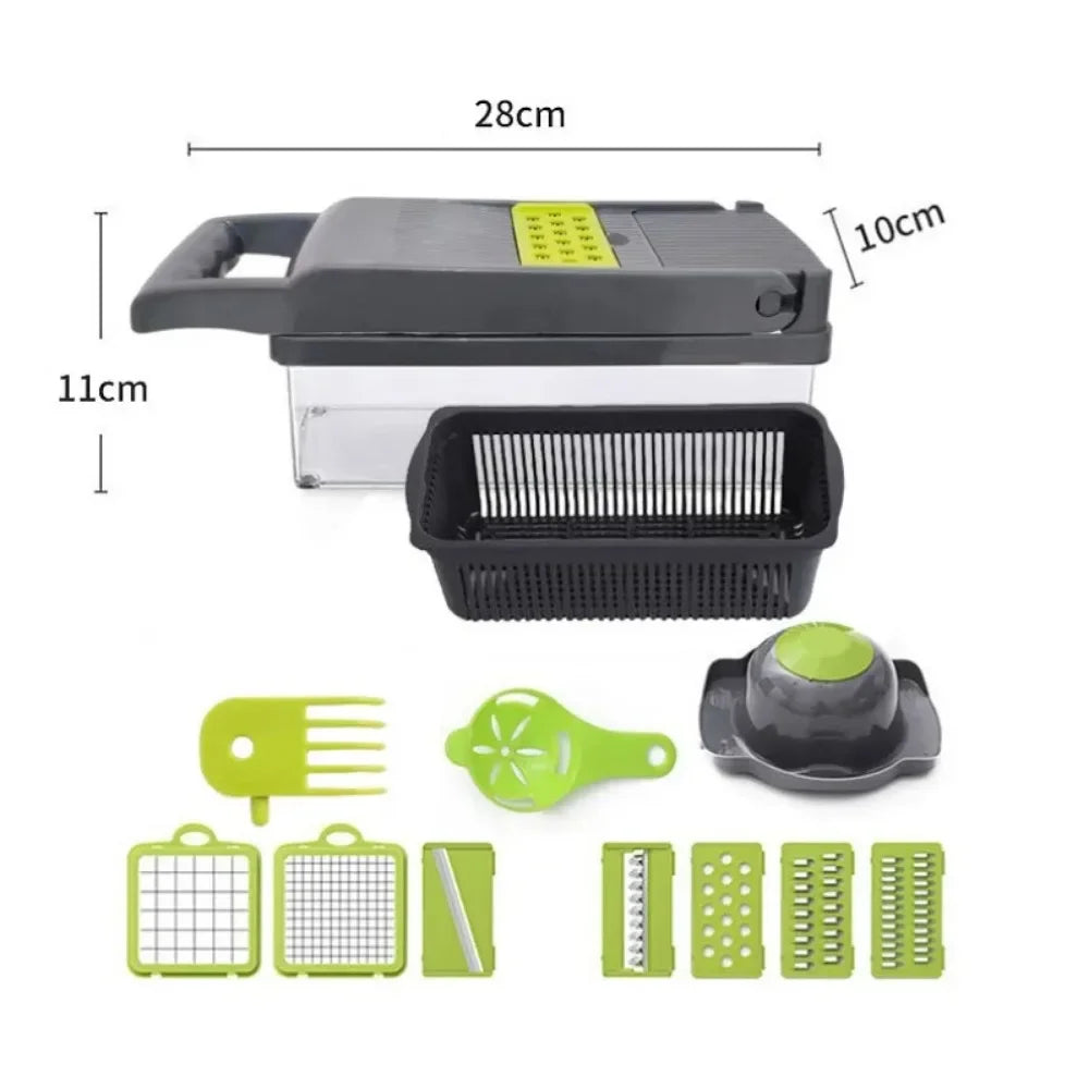 Multifunctional Vegetable Chopper With Handle 14/16 in 1 Kitchen Slicer Dicer Grater Food Cutting Cocina Gadget