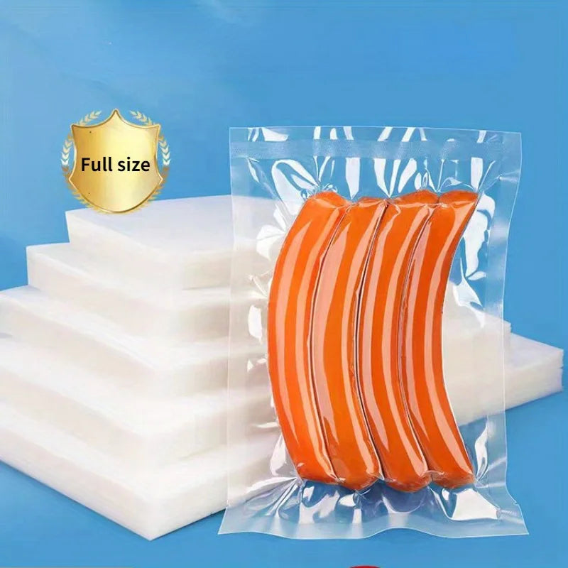 50PCS Net Pattern Vacuum Bag Food Bag Household Fresh-Keeping Bag Cooked Food Packaging Bag