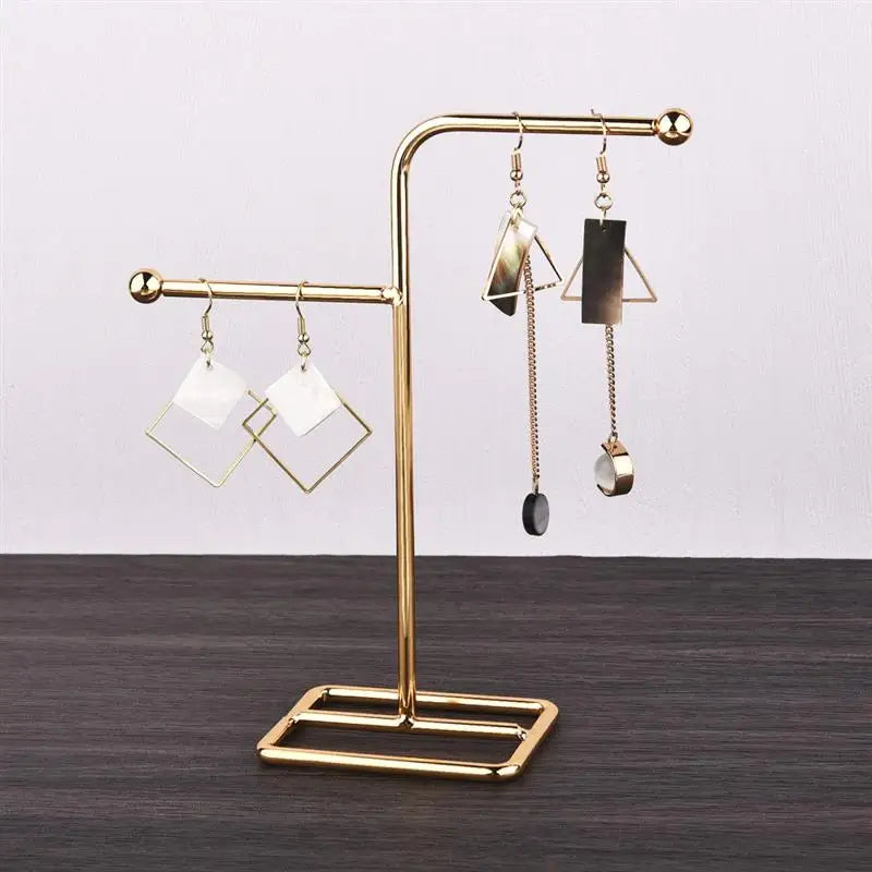 High Quality Jewelry Organizer Shelf Metal Earring Storage Rack DIY Jewelry Organizer Holder Pendants Necklace Display Stand