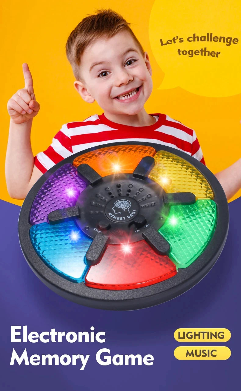 Memory Game Machine Handheld Electronic Memory Game with Light and Sound Puzzle Creative Interactive Game Toy Memory Training