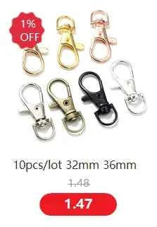 30pcs/lot 12*7mm 10*5mm Stainless Steel Gold Plated Lobster Clasp Hooks for Necklace&Bracelet Chain DIY Fashion Jewelry Findings