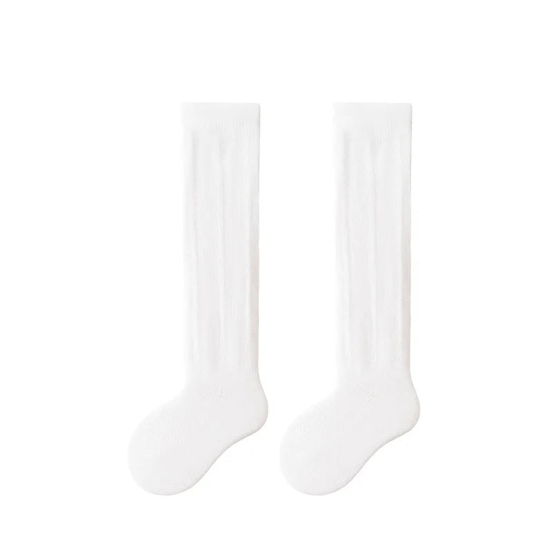 Baby Hollow Out Long Socks Breathable Mesh Cotton Boneless Knee High Sock Summer Thin Newborn Socks For Girls Boys 0-2Years Old