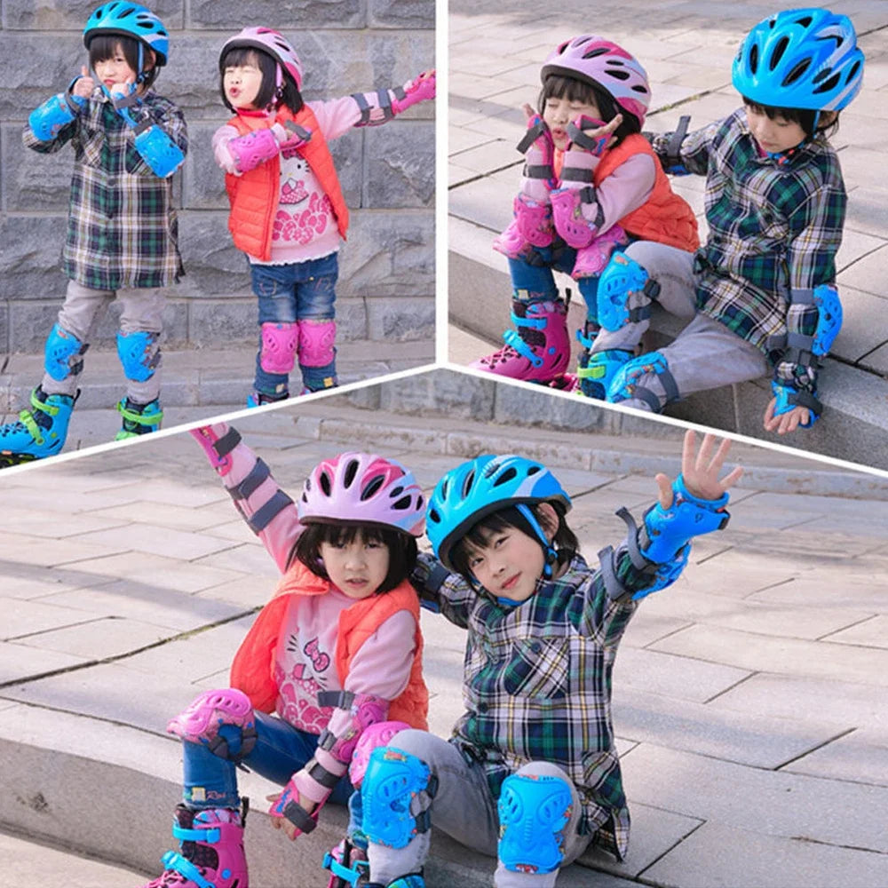 Kids 3-12 Years Knee Pad Elbow Pads Guards Protective Gear Set for Roller Skates Cycling Skateboard Inline Skatings Scooter