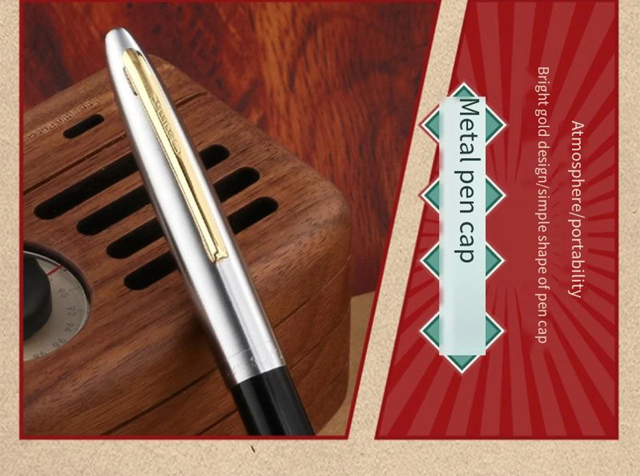 Hero 616S Classic Retro Fountain Pen Dark Tip 0.5mm Iridium Gold Nib Business Office Gift Student School Stationery Supplies
