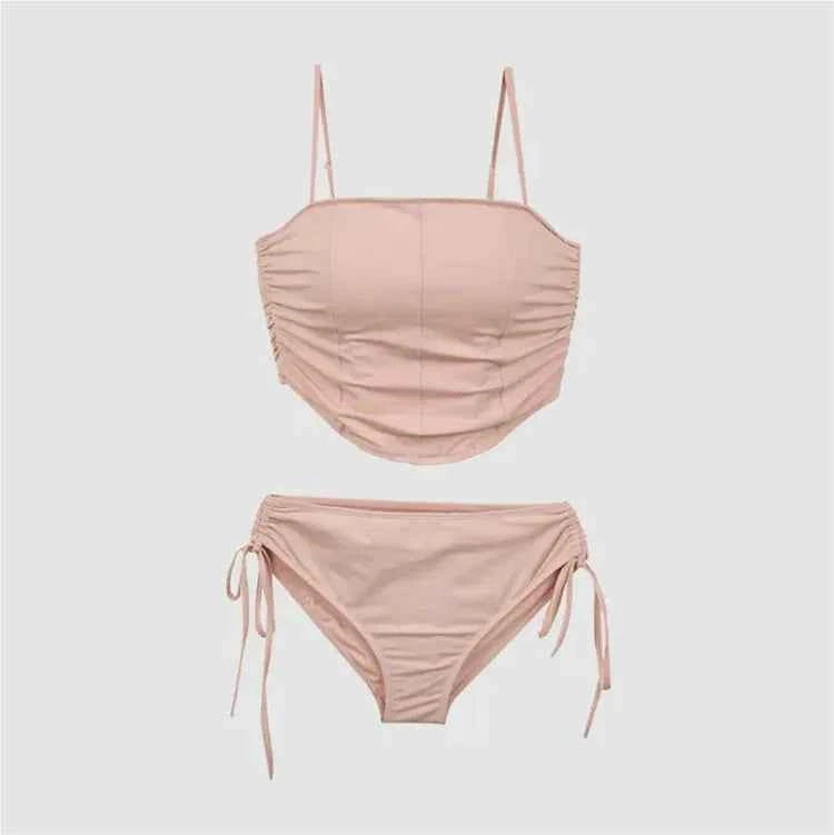 Sexy Bal Bikini Trendy Strap Design Multicolor Women's Swimsuit for Vaion Casual Wear Nylon Material One-Piece Suit
