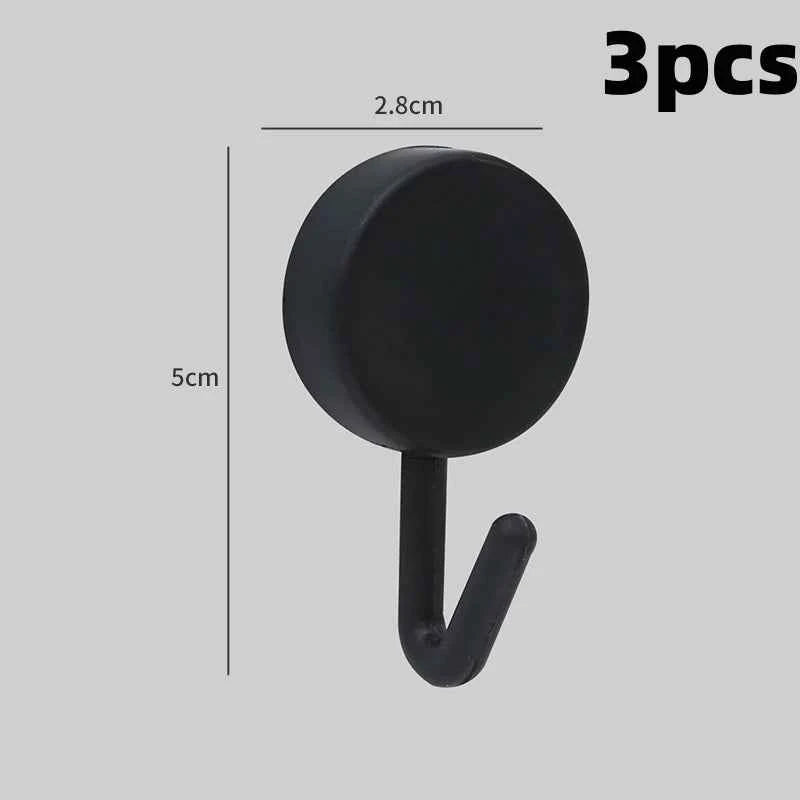 Self Adhesive Wall Hook Strong Without Drilling Coat Bag Bathroom Door Kitchen Towel Hanger Hooks Home Storage Accessories