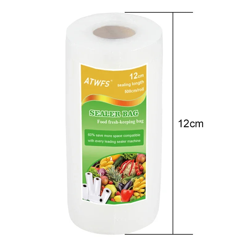 Vacuum Bag Packaging Food Vacuum Sealer Bags for Food Storage Keep Products Fresh Bag 12/17/20/25/28cm*500cm 1 Roll