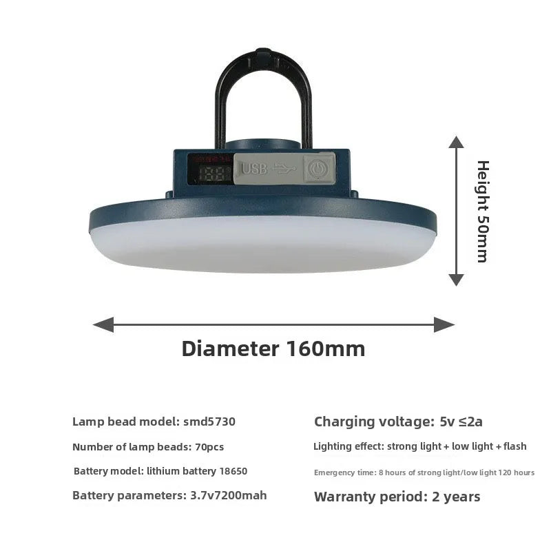 Super Durable Portable LED Light for Camping Exteriores Waterproof Outdoor Camping Light
