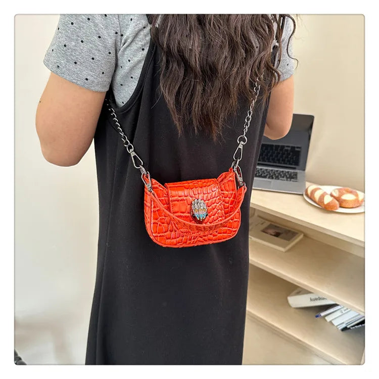 Best Superstar Show Original Diaper Bag, Retro Textured Leather, High-End Minimalist Crossbody Handbag For Party