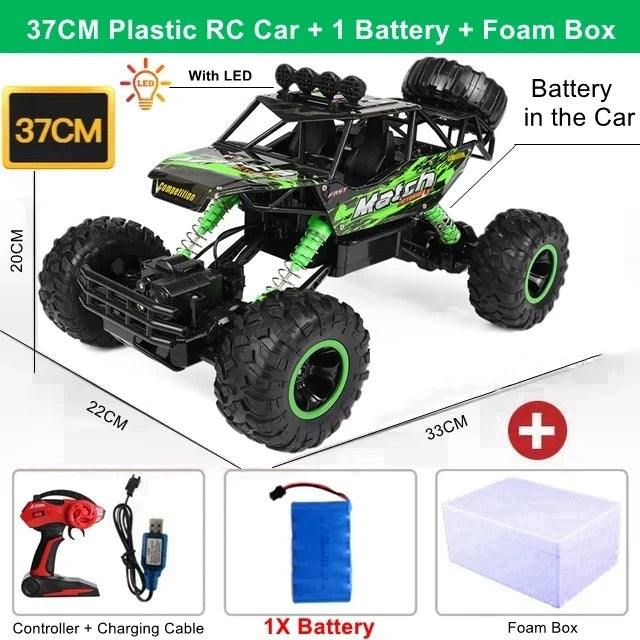 Oike RC Car Remote Control Climbing Vehicle Outdoor All Terrain 4X4 Off-road Trucks Rock Climber 4WD Buggy Racing Drift Cars Toy