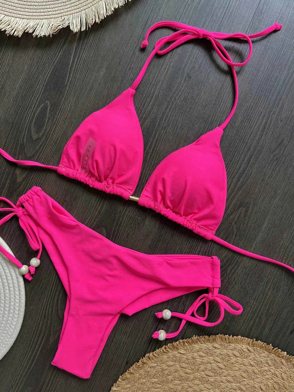 Sexy Women Bikini 2025 New Push-Up Bra Bikini Set Swimsuit For Women Solid Beachwear Ladies Chest Pad Swimwear