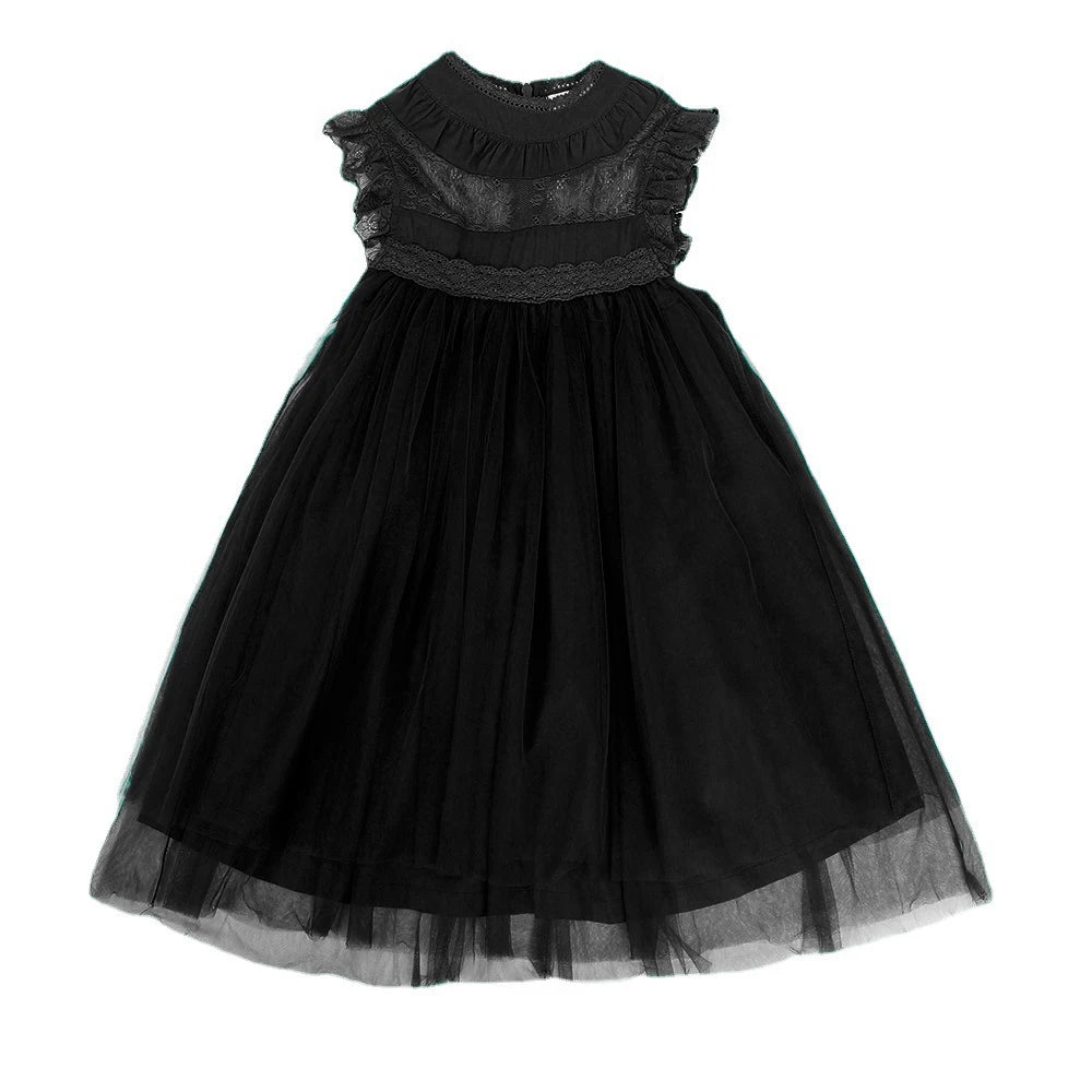 Bohemia Summer Dress For Girls Tulle Lace Sleeveless Princess Flower Girls Wedding Birthday Ball Gown Party Dresses Clothes
