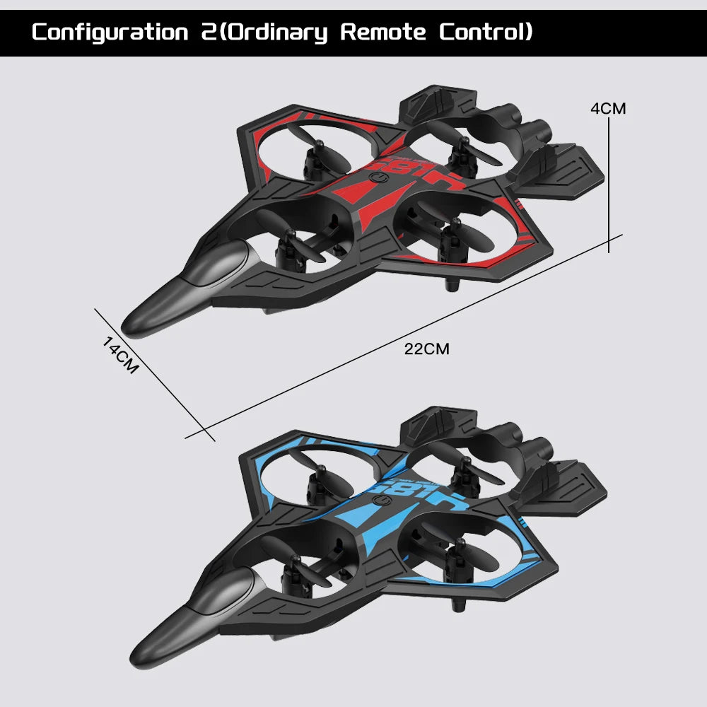 YL86 RC Plane Helicopter Three speed switching Aircraft Rolling at 360 °Fighter Hover at fixed height RC Drone Toys