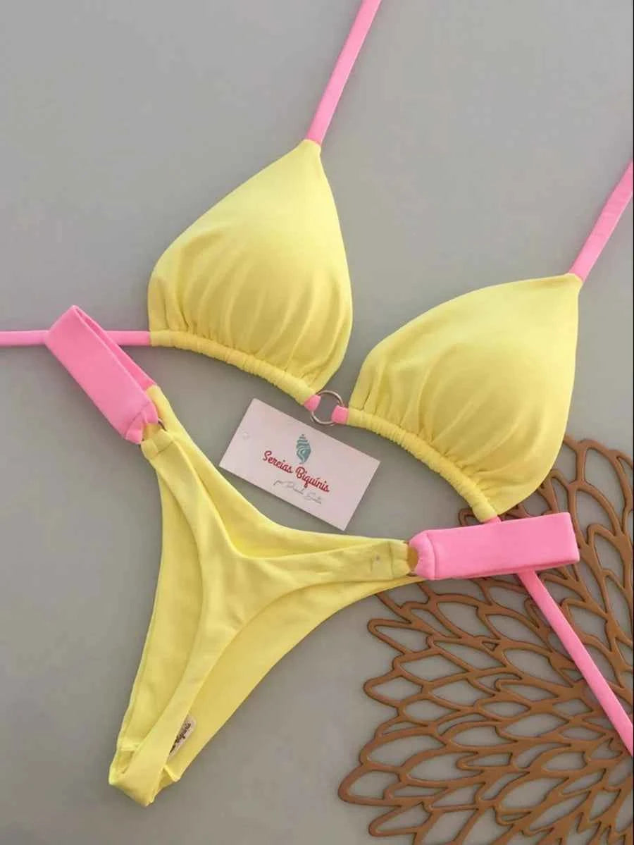 Sexy Bandeau Bikini 2026 Sexy Women Swimsuit Female Swimwear Micro Bikini Set  Swimming Suit Beachwear Thong Brazilian Biquini