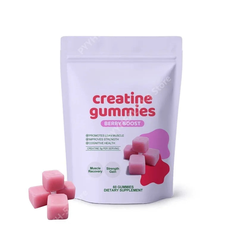 Creatine Gummies Supplement – 60 Chewable Servings