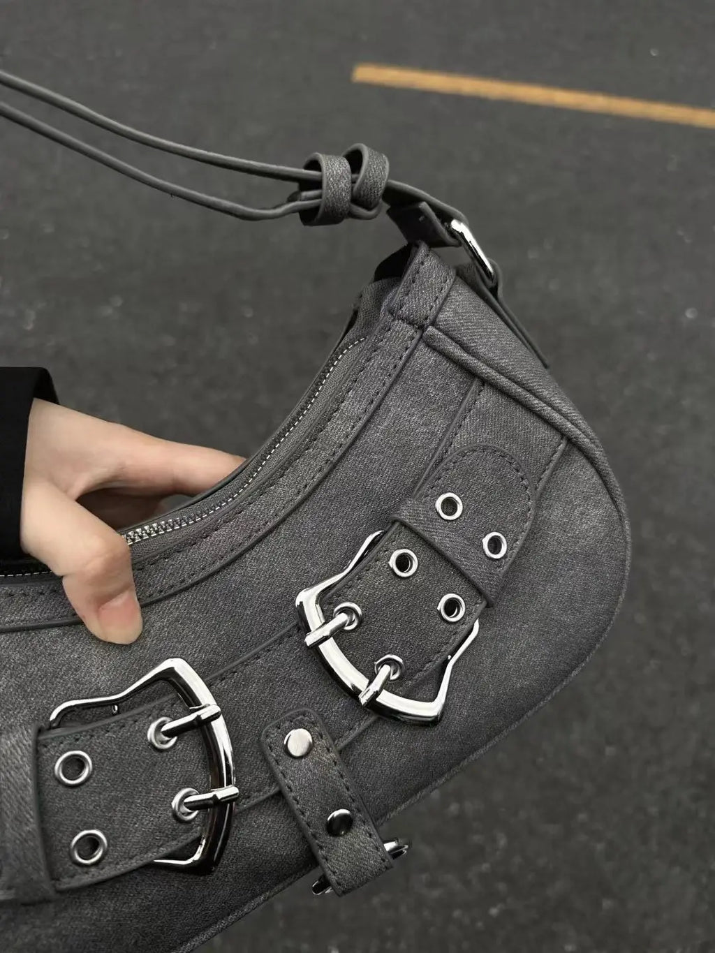 Sweet and Cool Spicy Girl Fashion Niche Underarm Bag High-end Feeling Bag for Women 2024 New Casual Versatile Shoulder Bag