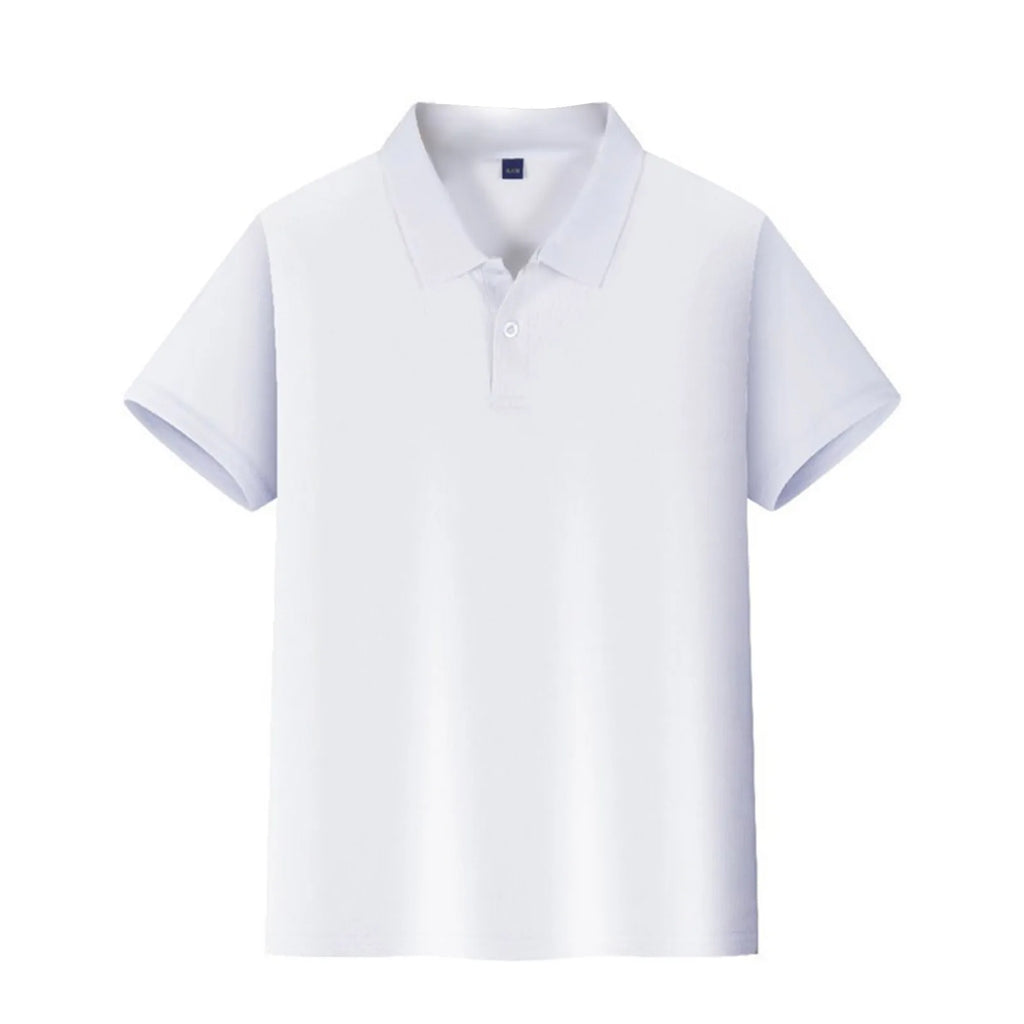 Polo Shirts Kids Basic Simple School Student Uniforms Class Uniforms Cultural Shirts Quick-Drying Turn-Down Collar for 6-11years