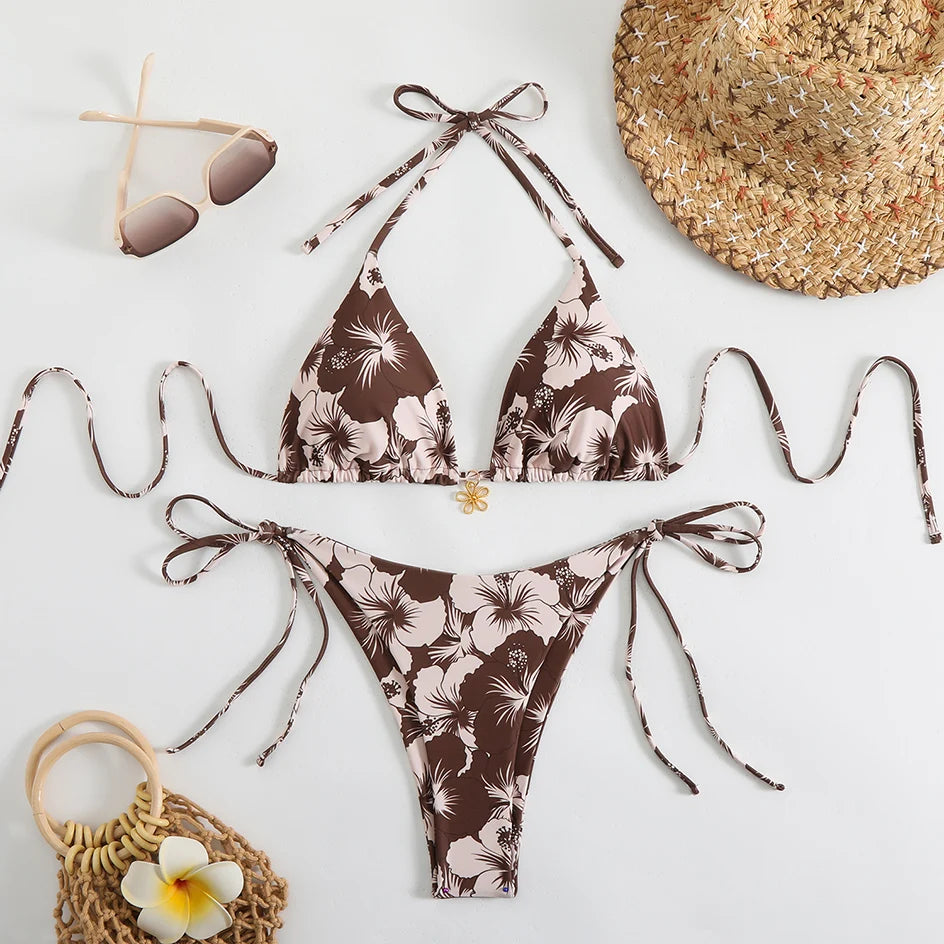 Sexy Micro Bikini Women's Swimsuit 2026 Trend Female Swimwear Two-piece Thong Bikinis Sets Beach Wear Swimming for Bathing Suit