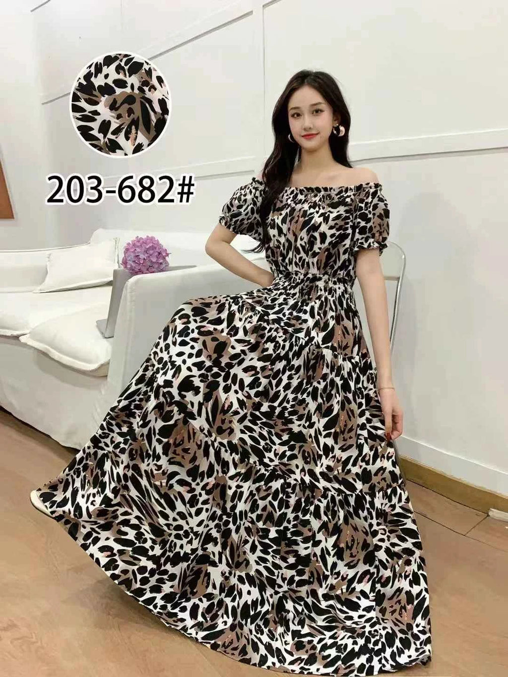 Long Maxi Dress Women Clothing Spring Summer Bohemian Holiday Beach Korean Style Floral Vintage Slim Vestidos Robe Dresses Boho