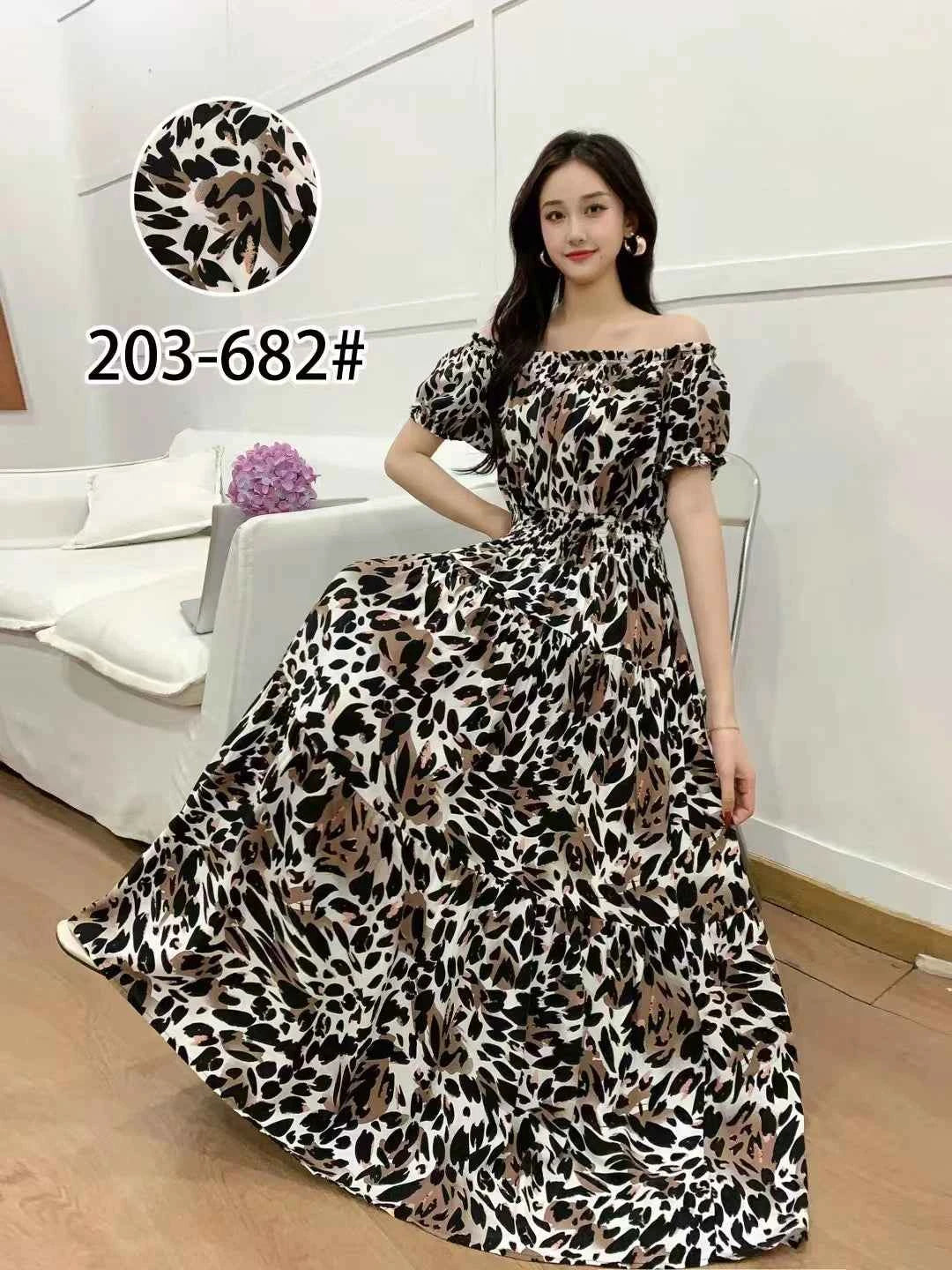Long Maxi Dress Women Clothing Spring Summer Bohemian Holiday Beach Korean Style Floral Vintage Slim Vestidos Robe Dresses Boho