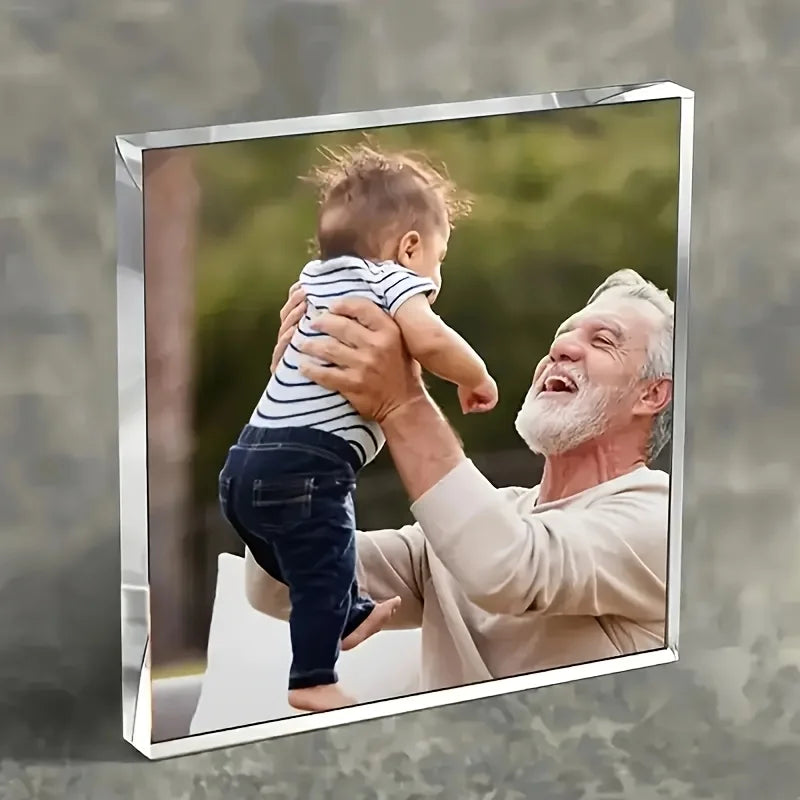 Personalized Acrylic Photos Custom Decoration Desktop Keepsakes Acrylic Photo Frames Home and Office Decor Personalized Photos