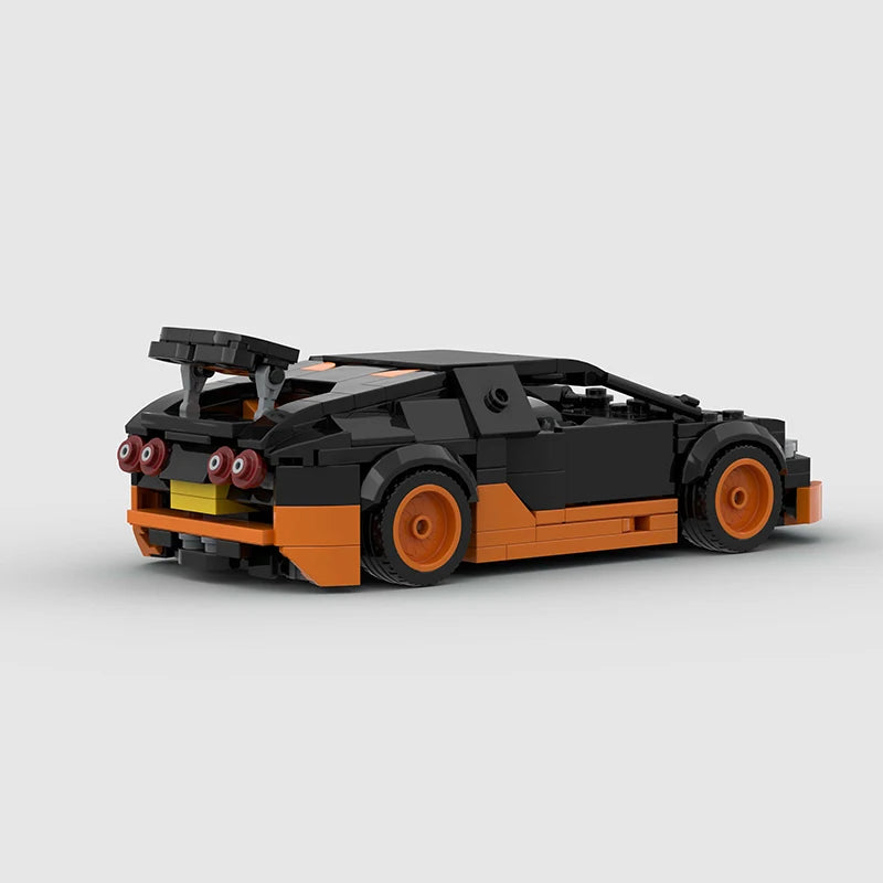MOC Car Speed RX7 AE86 Chiron R8 Creative Racing Vehicle Model Building Block Super Race brick City Rally Sport Toy Technical