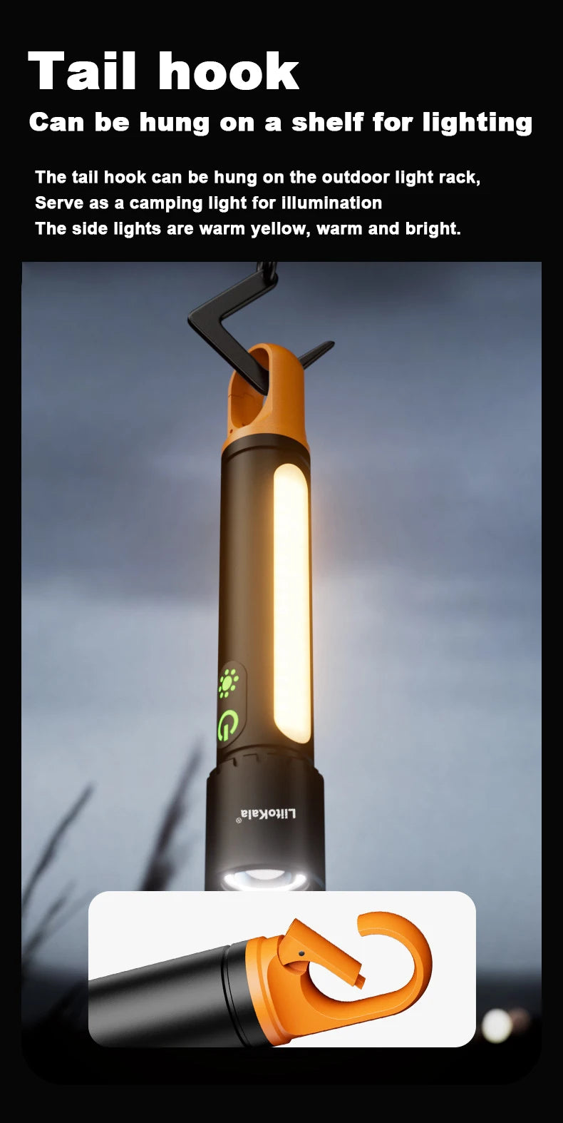 LiitoKala Ultra Bright Core LF-X725 Flashlight 21700 3500mAh Battery Illumination 1500LM 20W 500m Range