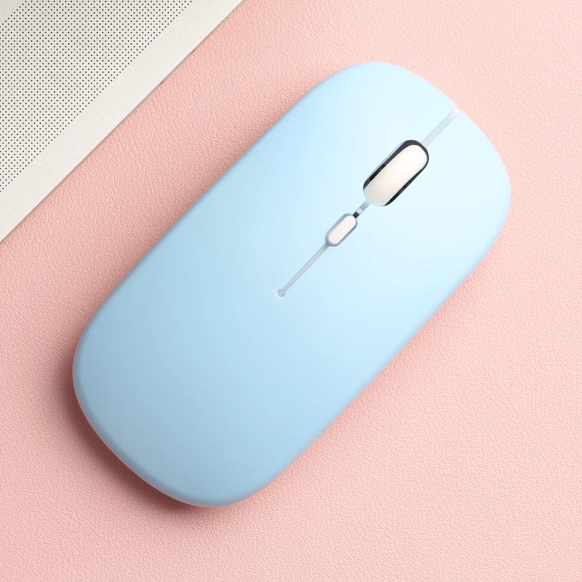 Matte-Blue Color Wireless Bluetooth Mouse For Laptop, Tablet & Phone