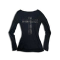 Summer Harajuku Y2k Cross Rhinestone Crop Top American Style Hot Girl Sexy Top Slim Fit Chic Crop Top Goth Hip Hop High Street