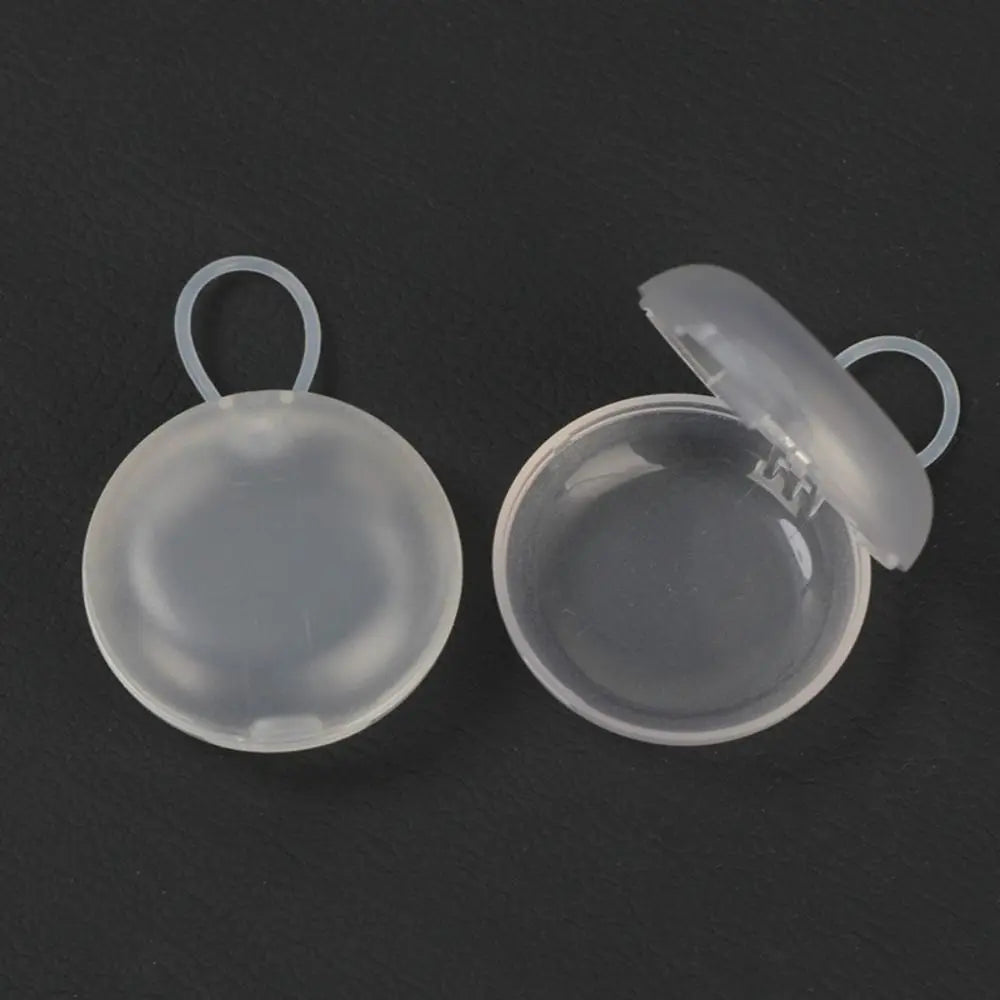 New Plastic Soundproof Earplug Box Round Shape Mini Mini Earplug Case Sleeping Earplug Organizer Jewelry Organizer