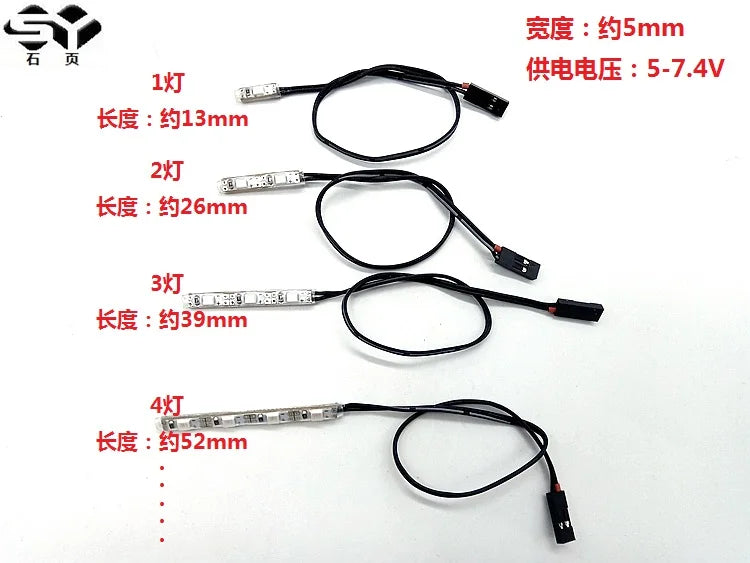 Flashing alarm light strip controller for 1/14 Tamiya RC Truck Car TRX4 For scania
