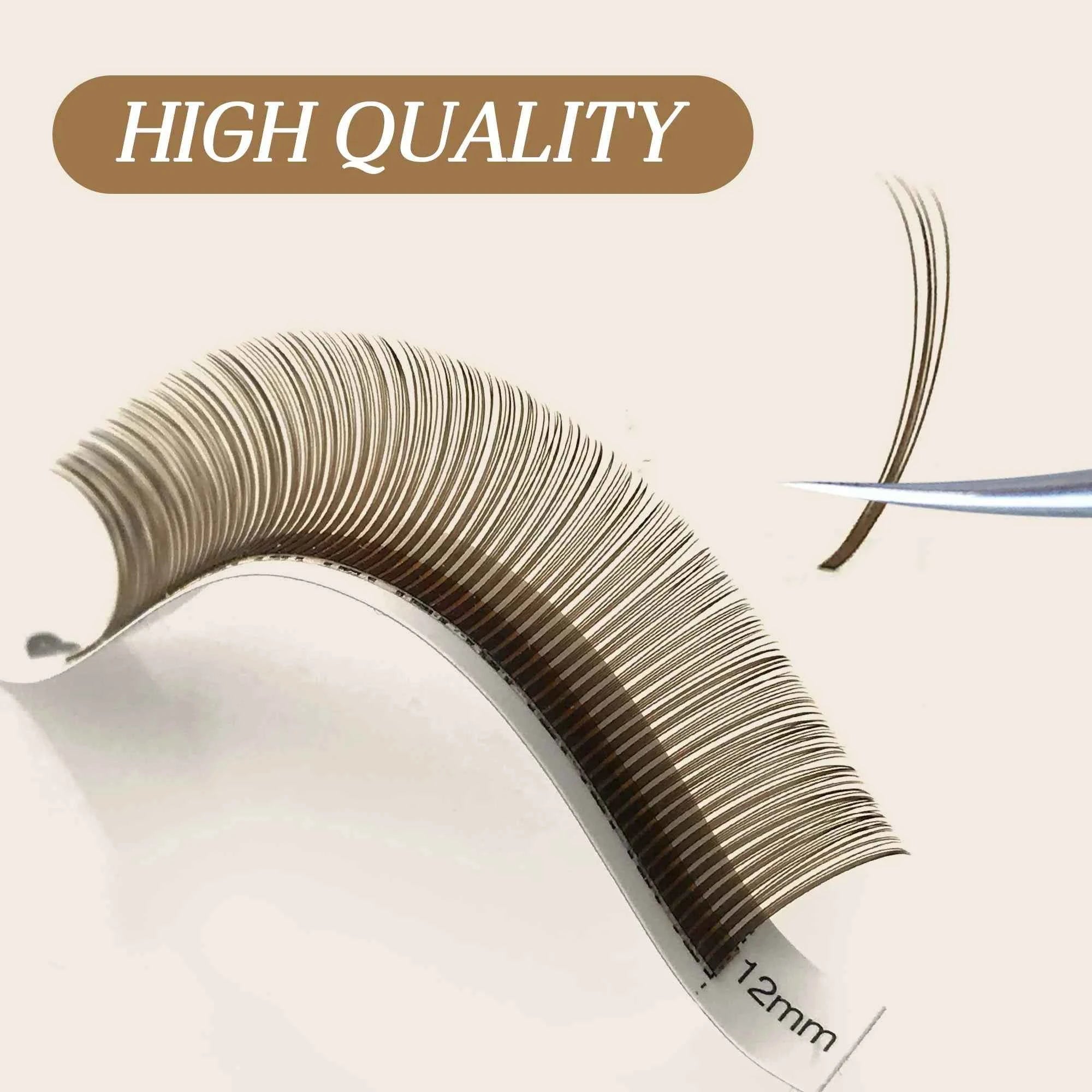 12Rows 5D Flora Fairy Eyelashes Extension Brown Black Premade Spikes Volume Fans Fairy Flora Mink False Lash DIY Makeup