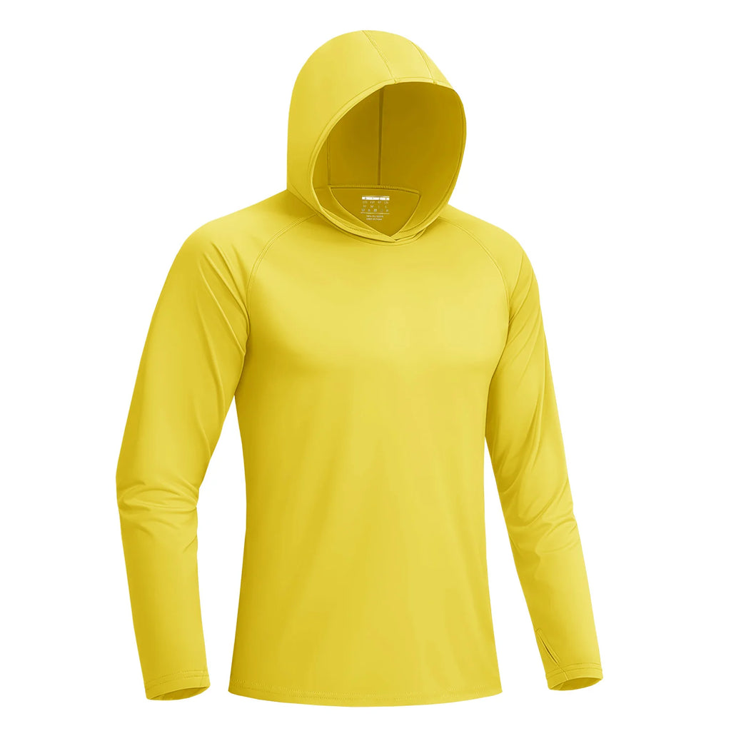 TACVASEN Sun Protection Shirts Mens Long Sleeve Hoodie Casual UV-Proof T-Shirts Breathable Lightweight Quick Dry T shirts Swim