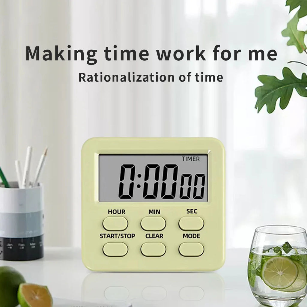Multifunctional Kitchen Timer, Alarm Clock, Home Cooking, Practical Supplies, Kitchen Tools, Camping, New