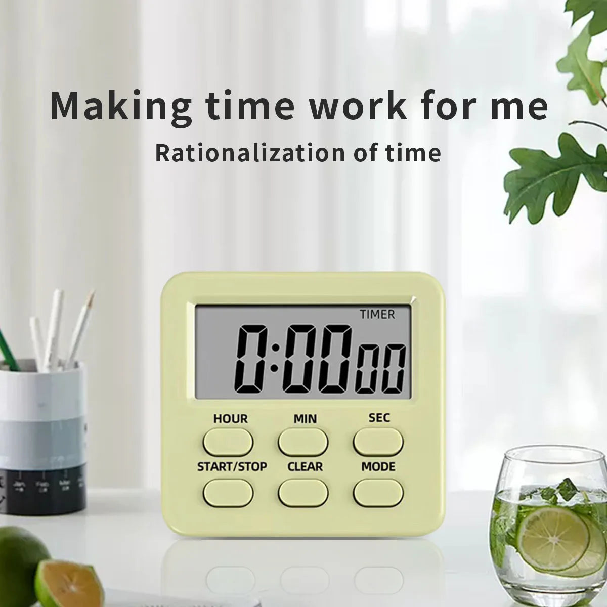 Multifunctional Kitchen Timer, Alarm Clock, Home Cooking, Practical Supplies, Kitchen Tools, Camping, New