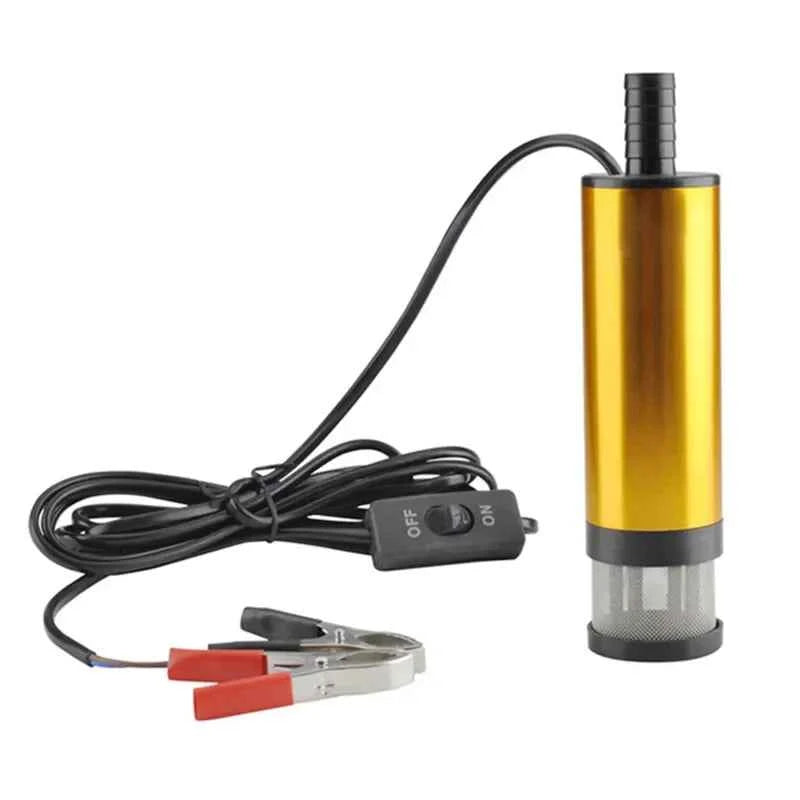 51MM 38MM Car Electric Oil Pump 12V 24V For Pumping Diesel Oil Water Submersible Aluminum Alloy Shell Fuel Transfer Pump