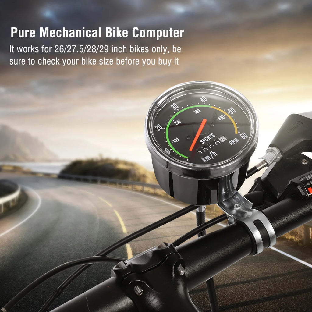 Computer Mechanical  Computer Bike Speedometer Odometer Cycling Stopwatch Cyclocomputer  Speedometer