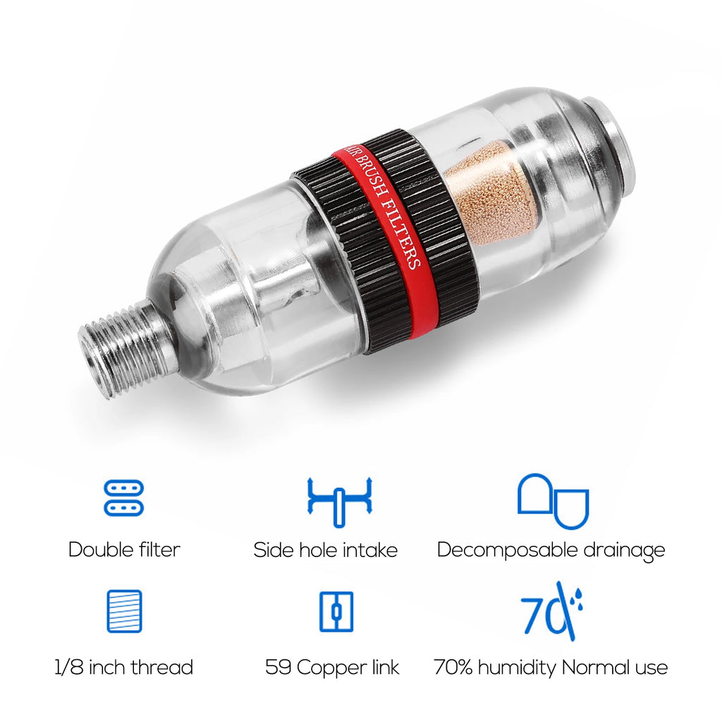 Air Filter Spray Pen Tail Water Air Separator Strainer Little Water Separator Air Brush Filters Spray Pen Auxiliary Utility Too