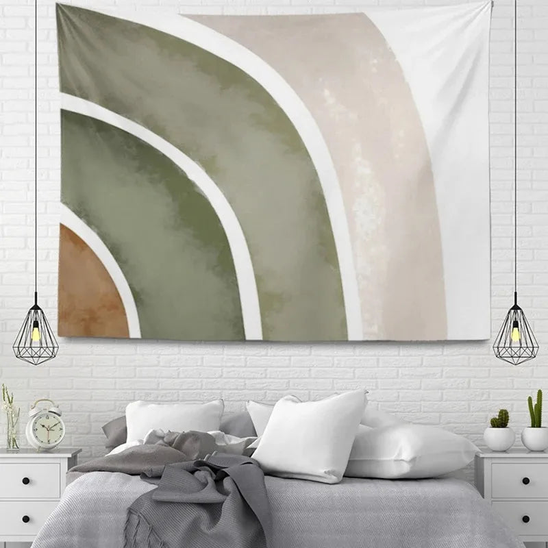Aesthetic Home Room Decor Bohemian Hanging Large Fabric Autumn Simple Bedroom Carpet Nordic Bohemian Home Decor Tapestry