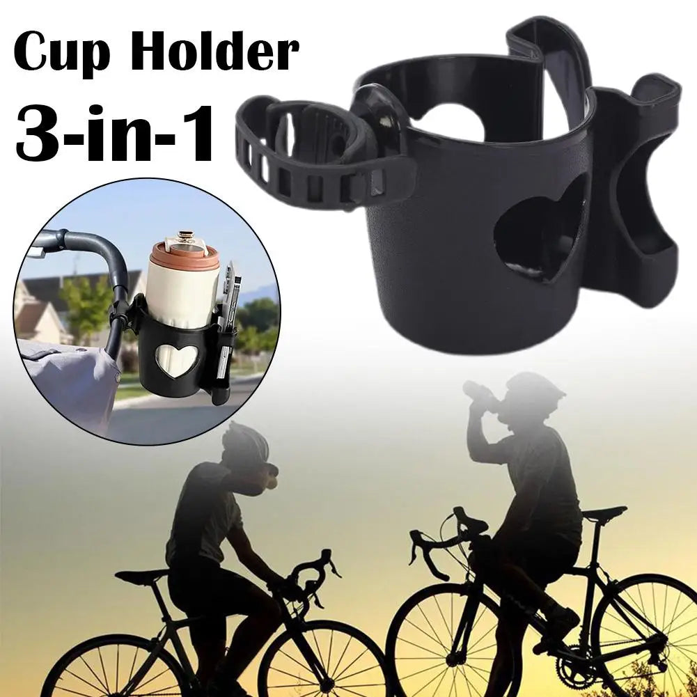 2-in-1 Baby Stroller Cup Holder Phone Holder Multifunctional Universal Infant Bottle Holder Stroller Accessories Cup Holder