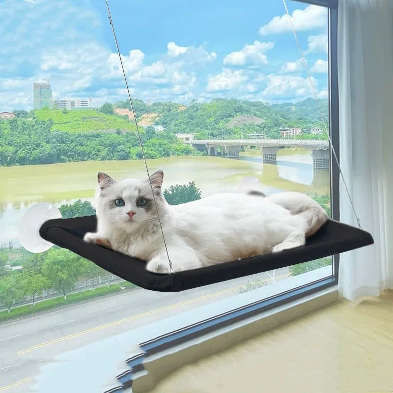 New Pet Cat Hammock Hanging Cat Bed Bearing 20 kg Comfortable Sunny Window Seat Kitten Rock Climbing Frame Pet Supplies