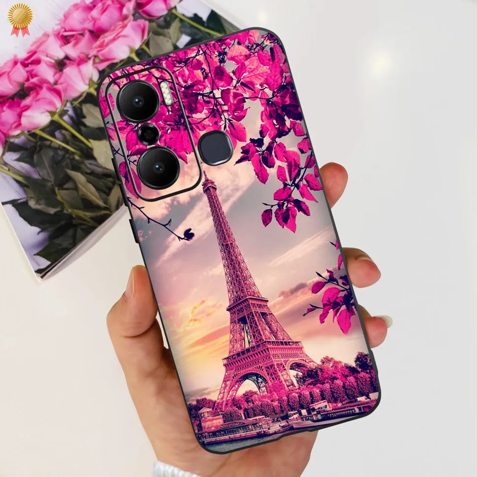 For Infinix Hot 20 Play 20i 4G Case Cute Astronaut Clear TPU Silicone Bumper Cover For Infinix Hot 20 Play 20i Phone Case Funda