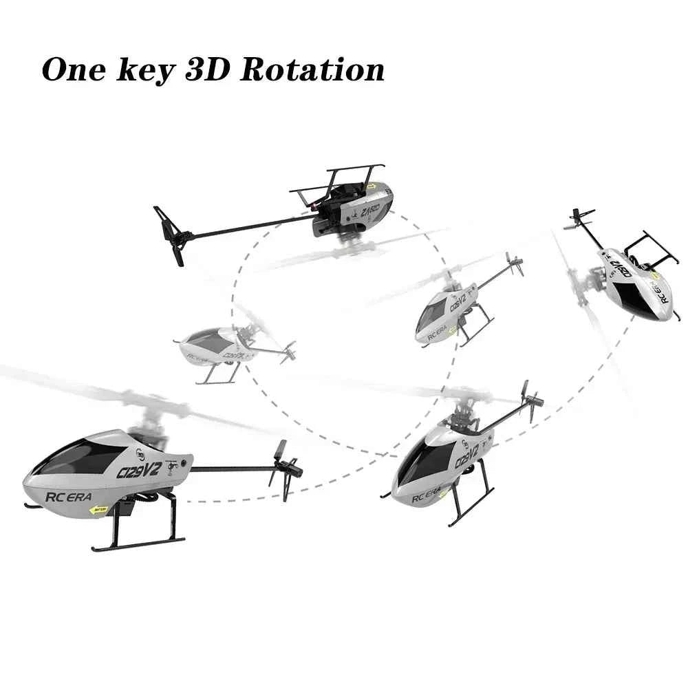 C129 RC Helicopter, Remote Control Helicopter with Charging, Outdoor UAV Aircraft Model, Cool Flying Toy Drone