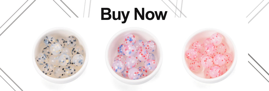 LOFCA 15mm 20pcs/lot Silicone Loose Beads Safe Teether Round Baby Teething Beads DIY Chewable Colorful Teething For Infant