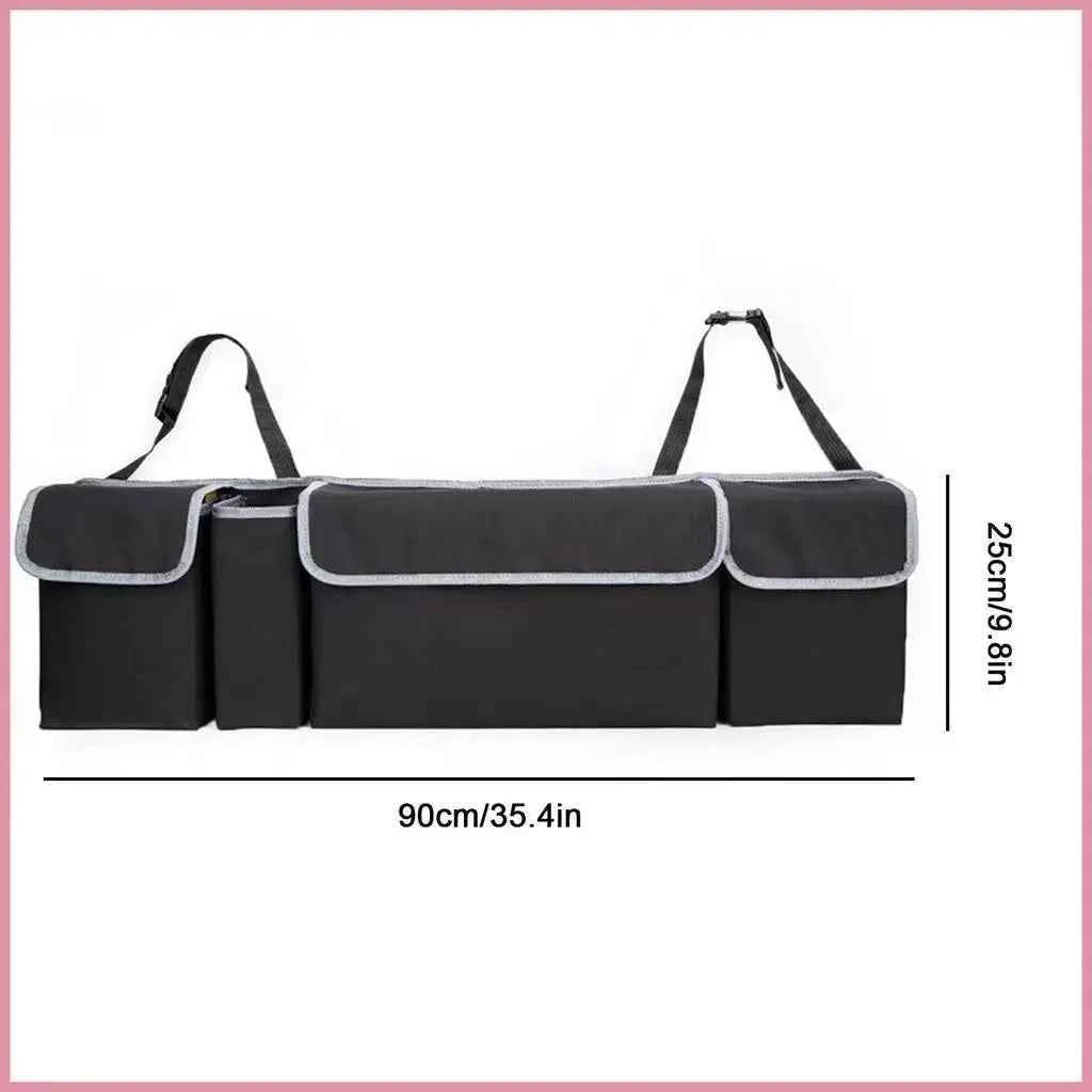 Versatile Oxford Cloth Car Trunk Storage Bag Rear Seat Back Hanging Vehicle Organizer Box for Automobile Interior