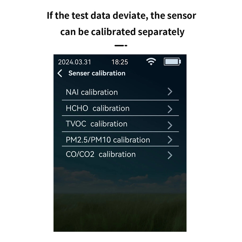 Portable Air Quality Detector Ionizer Meter with Alarm Function - Negative Ion Concentration Temperature Humidity Tester