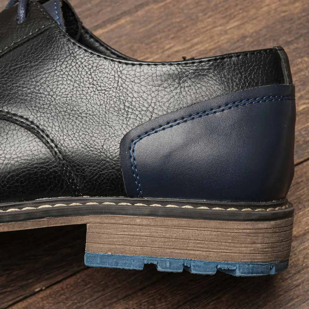 Men's Formal Shoes British Retro Brogue Shoes Mens Casual Business Leather Oxfords Men Office Dress Shoe Flats